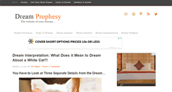 Desktop Screenshot of dreamprophesy.com